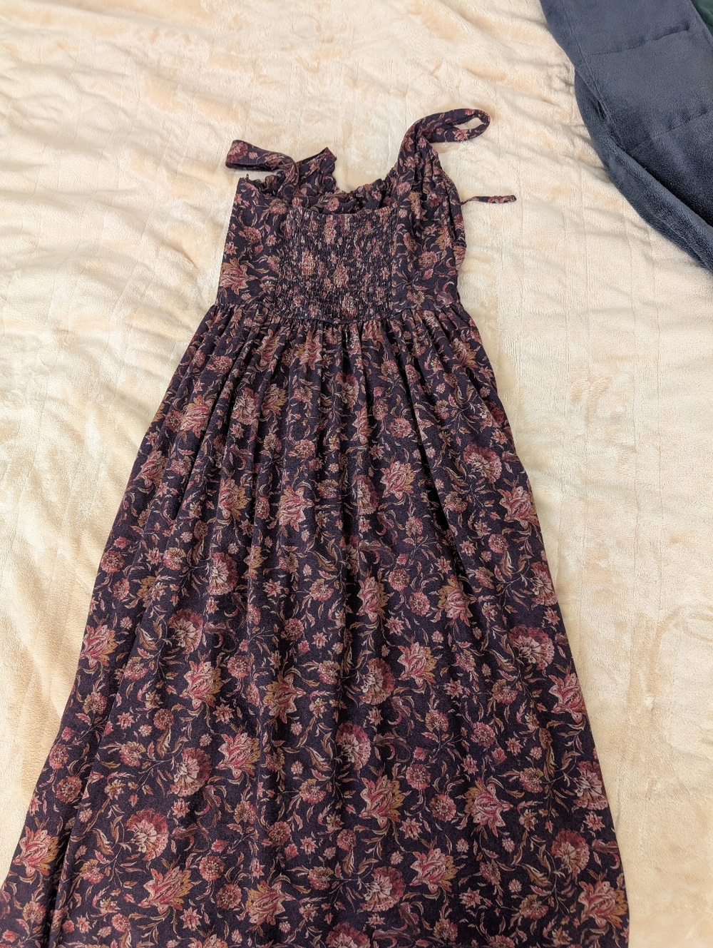 Skye Shirred Back Midaxi Dress US 2 - Picture 5 of 8
